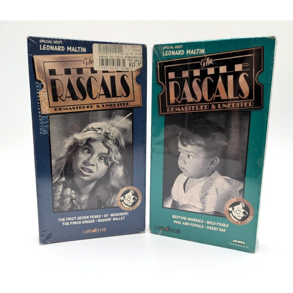 The Little Rascals Cabin Fever Lot Of‎ 2 VHS Sealed